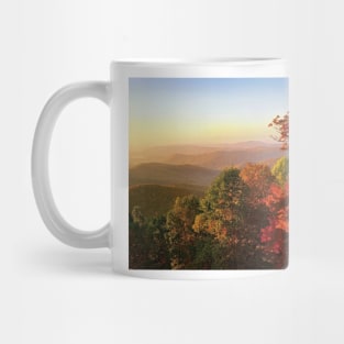 Blue Ridge Mountains From Bluff Mountain Overlook Mug